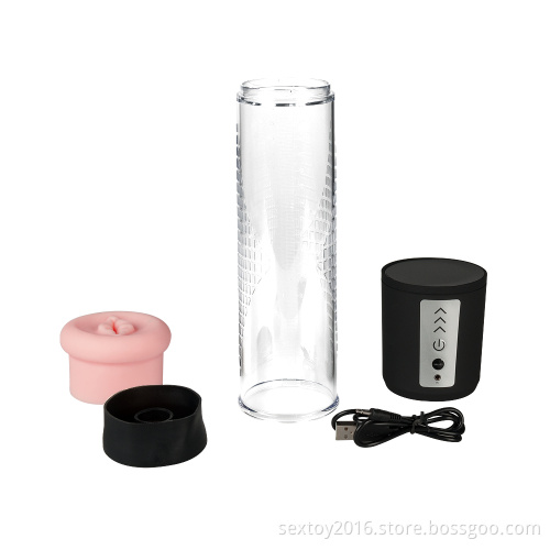 Penis Pump Handheld Masturbation Cup Pocket Pussy Vagina Pocket Penis Massage Vibrator